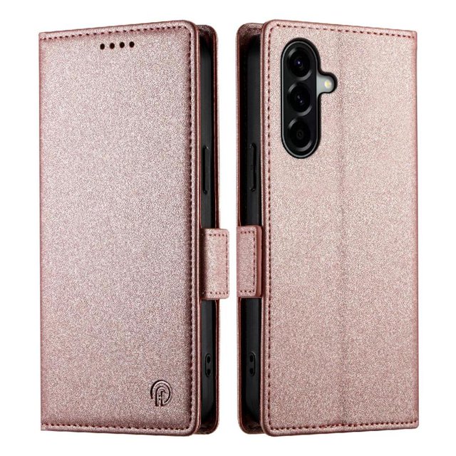 Magnetic Wallet Case with Card Holder & Stand for Samsung Galaxy A37 5G Pink