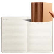 Fwttom Note Book, A5 Kraft Paper Notebook Student Ordinary Exercise Book Environmentally Friendly Kraft Paper Horizontal Line Notebook