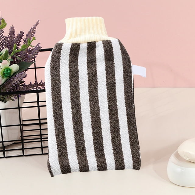 Exfoliating Bath Towel, Round Cake Back Scrubber, Body Scrubbing Mitt for Shower, Mud & Dead Skin Removal, Reusable Washcloth, Household Bathing Accessory