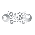 thumbnail image 1 of Zootealy 32PCS/Set 3D Round Mirror Sticker Acrylic Mirror Wall Stickers Home Decor Mirror Art Stickers Geometric Circle Mirror Home Background Decoration, 1 of 8