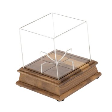 Yinanstore Baseball Display Case Baseball Box Clear Souvenir Storage Box Holder Acrylic for Autographed Baseball Memorabilia Display Box