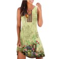 thumbnail image 1 of Cameland Robe Débardeur d'Été Décontractée Ample à Imprimé Floral pour Femme, Ajourée, Robe de Plage Sans Manches, 1 of 5