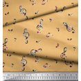 thumbnail image 2 of Tissu de Rayonne Pomme Notes Instrument de Musique Impression Tissu de Couture Yard 56 Pouces de Large, 2 of 5