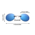 thumbnail image 2 of 2024 Retro Round Rimless Sunglasses Fashion Clip On Nose Glasses for Men Cycling Eyewear, 2 of 3