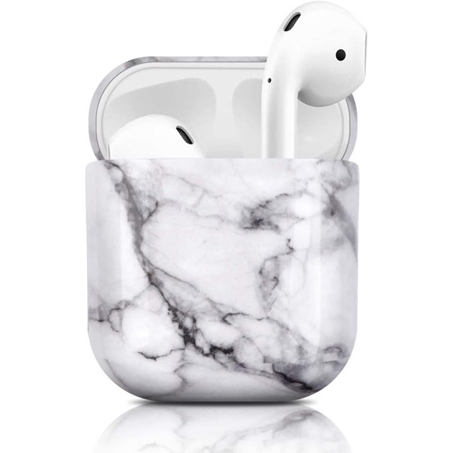 Compatible with Airpods Case, Ultra Thin Marble Airpod Case Full Protection Case Marble Pattern Airpods Case Portable Case for AirPods 2 Case Earpods Earbud Charging Case