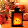 thumbnail image 4 of Portable LED Fireplace Lantern Flamless Fire Effect Mini Fireplace Lawn Lamp for Home Garden M Square, 4 of 9