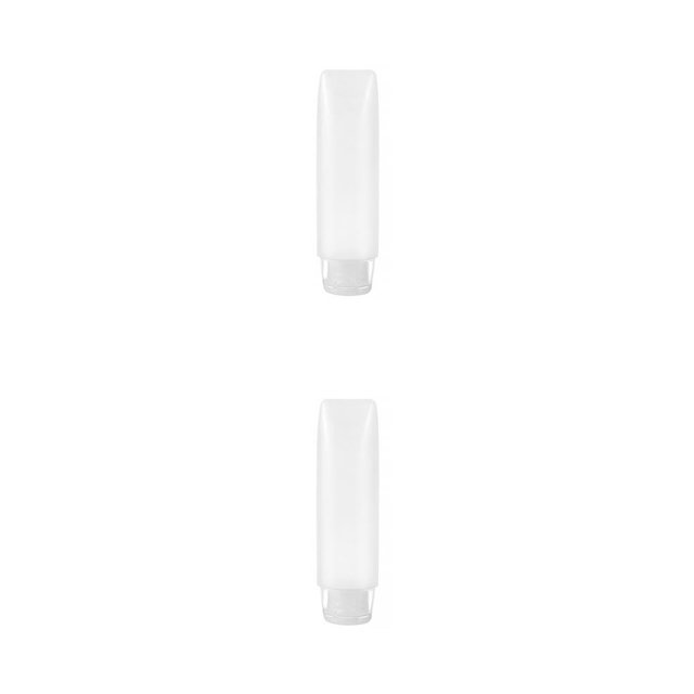 maskred Travel Bottle Portable Cosmetic Container Refillable Pocket Squeezable Dispenser Tube Household Personal Care 30ML Clear 2Set