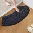 thumbnail image 1 of 1pc Foam Bath Rug Embossed Bathroom Mat Water Absorbent And Washable Bath Rugs Non-Slip Thick Soft And Comfortable Carpet For Show, 1 of 6