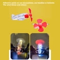 thumbnail image 4 of Red Transparent Luminous Motorcycle Helmet Ornament Rotatable Small Airplane Decoration Light Up Bike Accessories For Motorcycle Bicycle Helmets Wind Resistant Propeller Fun Riding Gear, 4 of 6