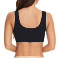 thumbnail image 3 of ManxiVoo Wireless Comfort Bras Full Coverage Minimizer with Adjustable Straps and Side Support for Everyday Wear Smooth T-Shirt Design XXXXXXL Size Black, 3 of 7