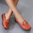 thumbnail image 2 of Mules à Enfiler Mocassins Penny pour Femmes 2025 Mode Décontractée Cuir Plateforme Marche Plates Demi-Mules Sandales, 2 of 5