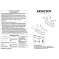 thumbnail image 2 of Kingston Brass KB602PX Robinet de Lavabo Central de 4 Pouces - Laiton Poli, 2 of 3