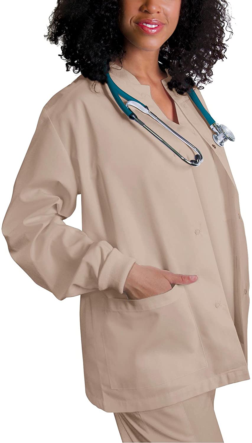 Adar Veste d'Échauffement à Col Rond pour Femmes Universal, Offerte en 39 Couleurs