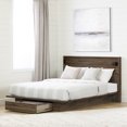 thumbnail image 1 of South Shore Tao Full/Queen Platform Bed and Headboard Set, in Natural Walnut, 1 of 11