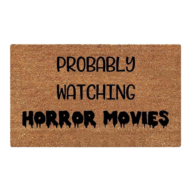 Halloween Decorations Ohufall Halloween Printed Carpet Non-slip Entry Door Entry Mat Absorbent Bathroom Kitchen Entryway Mat