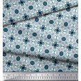 thumbnail image 3 of Soimoi Tissu Poly Georgette Tourbillon & Floral Patchwork Imprimé 1 Yard 42 Pouces de Large, 3 of 3