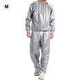 thumbnail image 3 of Combinaison de Sauna pour Adultes pour Salon à Domicile, Exercice, Sport en PVC, Veste Anti-Transpiration et Perte de Poids, Réutilisable et Lavable, Combinaisons de Sport, Vêtements, Équipement de Sport, Argent m, 3 of 9