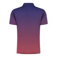 thumbnail image 3 of Chemises pour Hommes Imprimé Décontracté Manches Courtes Col Rabattu T-Shirt à Fermeture Éclair Blouse Tops, 3 of 5