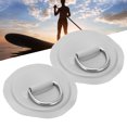 thumbnail image 4 of PVC D Patch, Reusable Durable Deck Accessories D-Ring Patch 2pcs  For Roof Racks Trailers Ground Sheets For PVC Inflatable Boat Kayak Canoe Yellow,Blue,Red,Emerald, 4 of 8