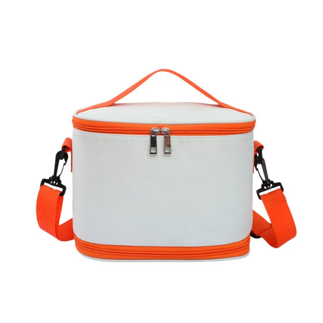 WRKEKC Clearance Foldable Insulated Lunch Box – Lightweight Reusable Food Container with Adjustable Shoulder Strap