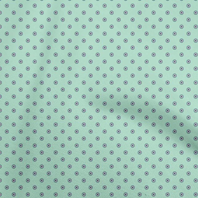 oneOone Polyester Spandex Light Mint Green Fabric Florals Craft Projects Decor Fabric Printed By The Yard 56 Inch Wide
