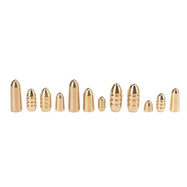 ANGGREK Fishing Brass Sinkers Weights Kit,Fishing Sinkers Kit,46pcs Fishing Brass Sinkers Weights Kit Tackle Sinkers With Box For Freshwater Saltwater Bass Fishing
