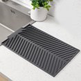 thumbnail image 4 of Dvkptbk Draining Board Mat Folding Draining Mat Large Draining Pad Drainer Mat Pot Mat Dishwasher Safe Trivet Mat, 4 of 8