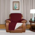 thumbnail image 2 of 2024 Reversible Quilted Sofa Cover  Water Resistant Slipcover Furniture Protector  Washable Couch Cover with Non Slip Foam and Elastic Straps for Kids  Dogs  Pets (Small  Pink/Beige), 2 of 7