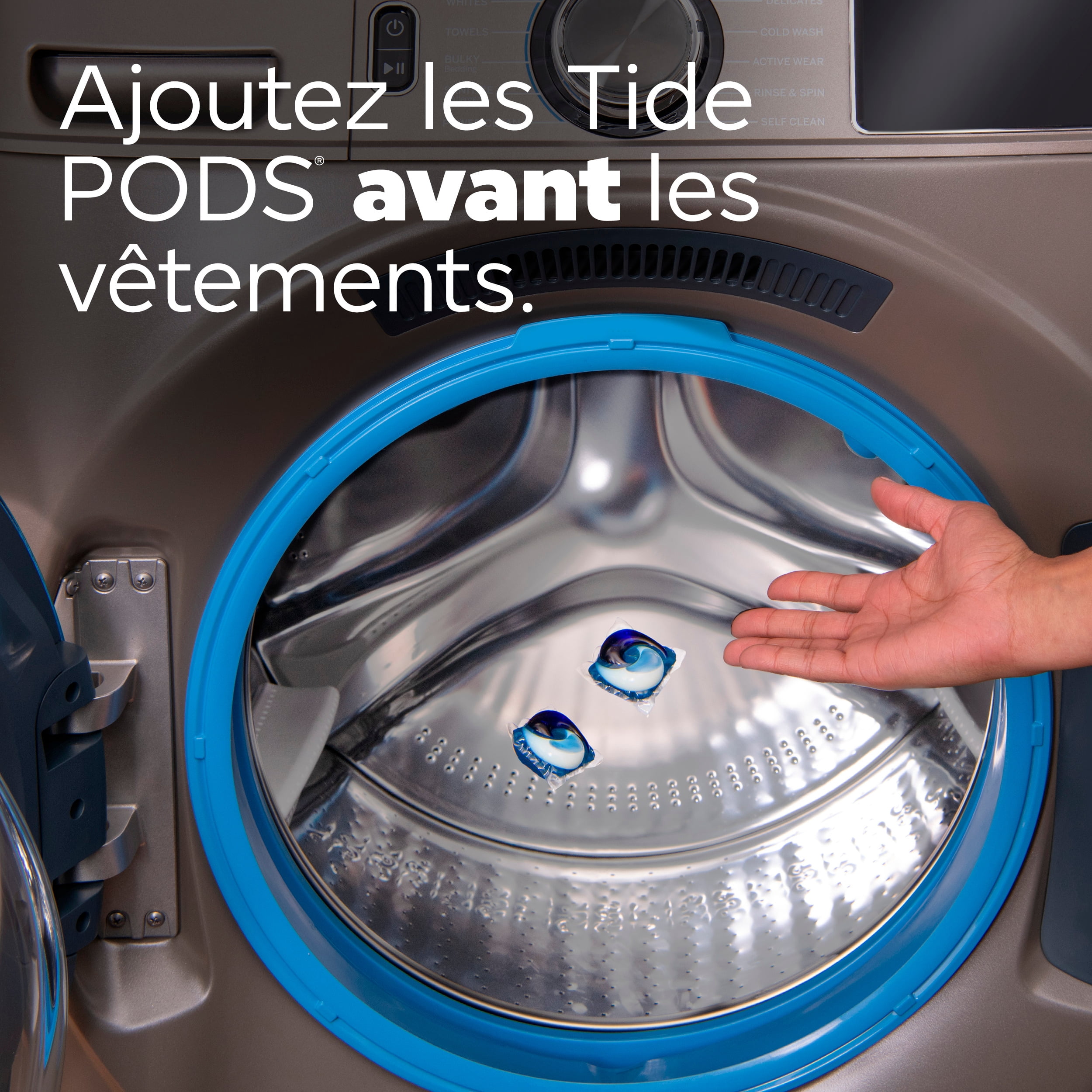 Capsules de détergent à lessive Tide PODS avec un soupçon de détergent Downy 4 en 1, 57 unités, détachant, fraîcheur, douceur, protecteur de tissu, compatible avec les laveuses HE