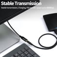 thumbnail image 3 of Fasgear USB 2.0 Extension Cable 10ft, a Male to a Female USB Extension Lead for Charging and Syncing - USB Extender for Printers |Cameras|Mouse|Keyboards & Other Computer Accessories(3m,Black), 3 of 5