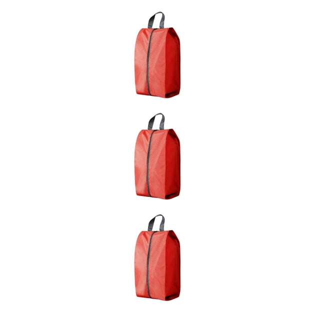 Guardoinrt Sac à Chaussures Léger et Portable pour Voyage Chaussures n'Importe Où avec Facilité Pochettes de Chaussures Réutilisables Rouge TG 3Set