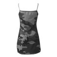 thumbnail image 3 of Robes Moulantes pour Femmes Femmes Décontractées Imprimé Camouflage Aguichant Ajustées Sans Manches à Bretelles Robe Moulante, 3 of 4