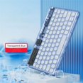 thumbnail image 1 of Transparent Wireless Keyboard Bluetooth Mute Lightweight Portable Compatible for Ipad Notebook Tablet Light Blue, 1 of 5