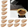 thumbnail image 3 of Filter Paper 100Pcs V60 Wood Pulp Coffee Bleach Free Filter Paper Fan Type Strainer For Filter Cup Primary Color American Filter Paper Hand Pour, 3 of 8