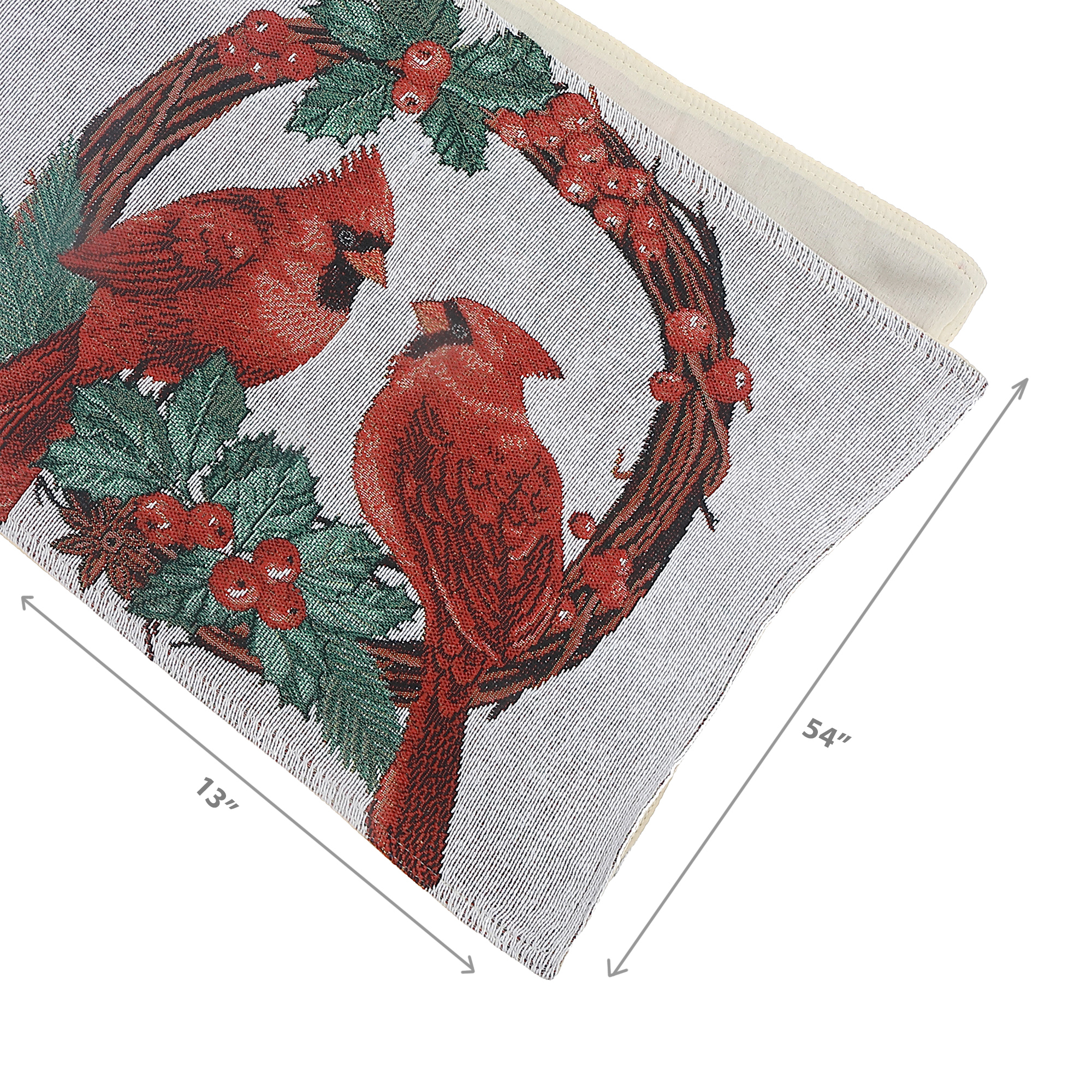 Tapestry Table Runner (Double Cardinal) (54")