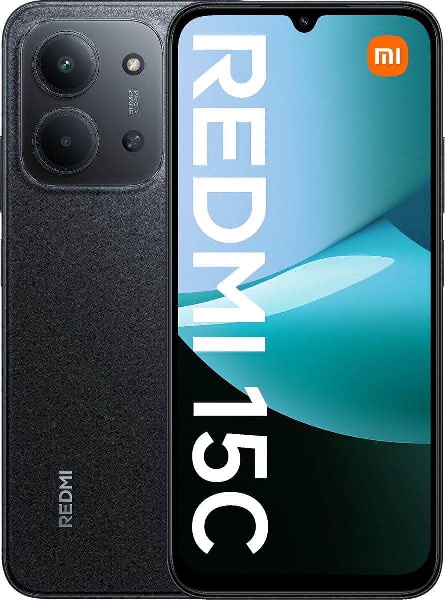 Xiaomi Redmi 15C 本体 Black 128GB Redmi 15C Dual SIM, 4+4GB/128GB - Midnight Black - Brand New