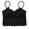 thumbnail image 1 of Non Ring Gathered Comfortable Bra Simple Natural Type Lace Anti Disappearance Wrapped Bra Bustier Underwear, 1 of 8