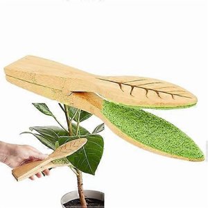 Cleaning wipes for houseplants, dusting cloths, shaped cleaning tongs