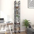 thumbnail image 2 of vidaXL 6-Tier Book Cabinet Concrete Grey 40x30x210 cm Engineered Wood, 2 of 5