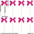 thumbnail image 3 of Insert Sign 8 Pcs Pinces à Cheveux Nœud Rose Rouge Pics à Cupcakes et Pics à Gâteau pour Décorations de Fête d'Anniversaire et de Mariage Rkxzt, 3 of 9