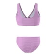 thumbnail image 3 of MIASHUI Girls Bikini Swimsuits Two Piece Bathing Suit for Kids Swimwear Set,Purple,10 Years, 3 of 6
