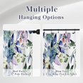 thumbnail image 4 of Eucalyptus Leaves Sheer Curtains 84 Inches Long 2 Panels Set, Green Semi Sheer Curtains Light Filtering, Spring Summer Soft Drapes for Bedroom Living Room Dining Room Window, 52" X 84", 4 of 5