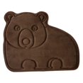 thumbnail image 1 of Design Imports 10521A Enfants Mousse à Mémoire de Forme Brun Ours Tapis de Bain, 1 of 1