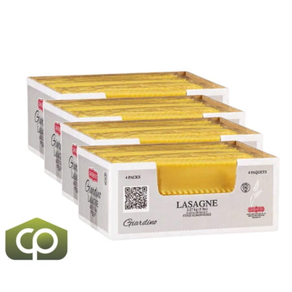 Griss Pasta Giardino Wheat Semolina Lasagna Sheets, 2.27 kg (4/Case)