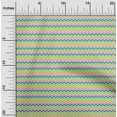 thumbnail image 2 of oneOone Polyester Spandex Olive Green Fabric Chevron Craft Projects Decor Fabric Printed By The Yard 56 Inch Wide, 2 of 4
