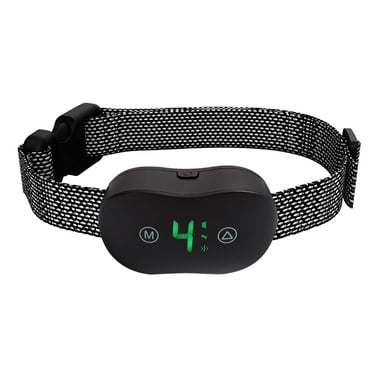 Collier Automatique pour Aboiements de Chien, Dissuasif Intelligent pour Aboiements de Chien avec Son, Vibration, Choc Électrique, 4 Entraînements