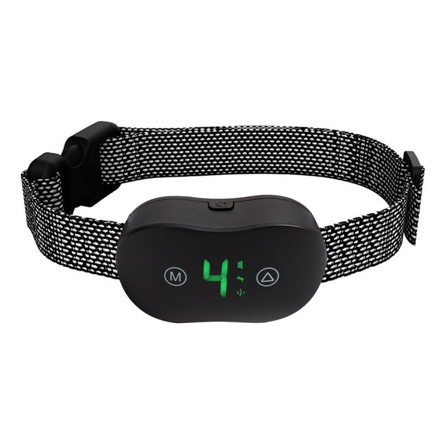 Collier Automatique pour Aboiements de Chien, Dissuasif Intelligent pour Aboiements de Chien avec Son, Vibration, Choc Électrique, 4 Entraînements