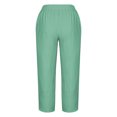 thumbnail image 5 of RXIRUCGD Women's Summer Comfortable Loose Wide Legged Fashion Solid Color Capris, Mint Green, Size: S, 5 of 5