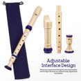 thumbnail image 2 of 2 Pcs Flûte à Bec Soprano Flûte à Bec 8 Trous Flûte à Bec Instrument de Musique pour Débutants, 2 of 9