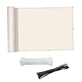 thumbnail image 2 of Almencla 2.7x9.84ft Balcony Privacy Screen Cover Includes 24Pcs Cable Ties Garden Privacy Beige, 2 of 8